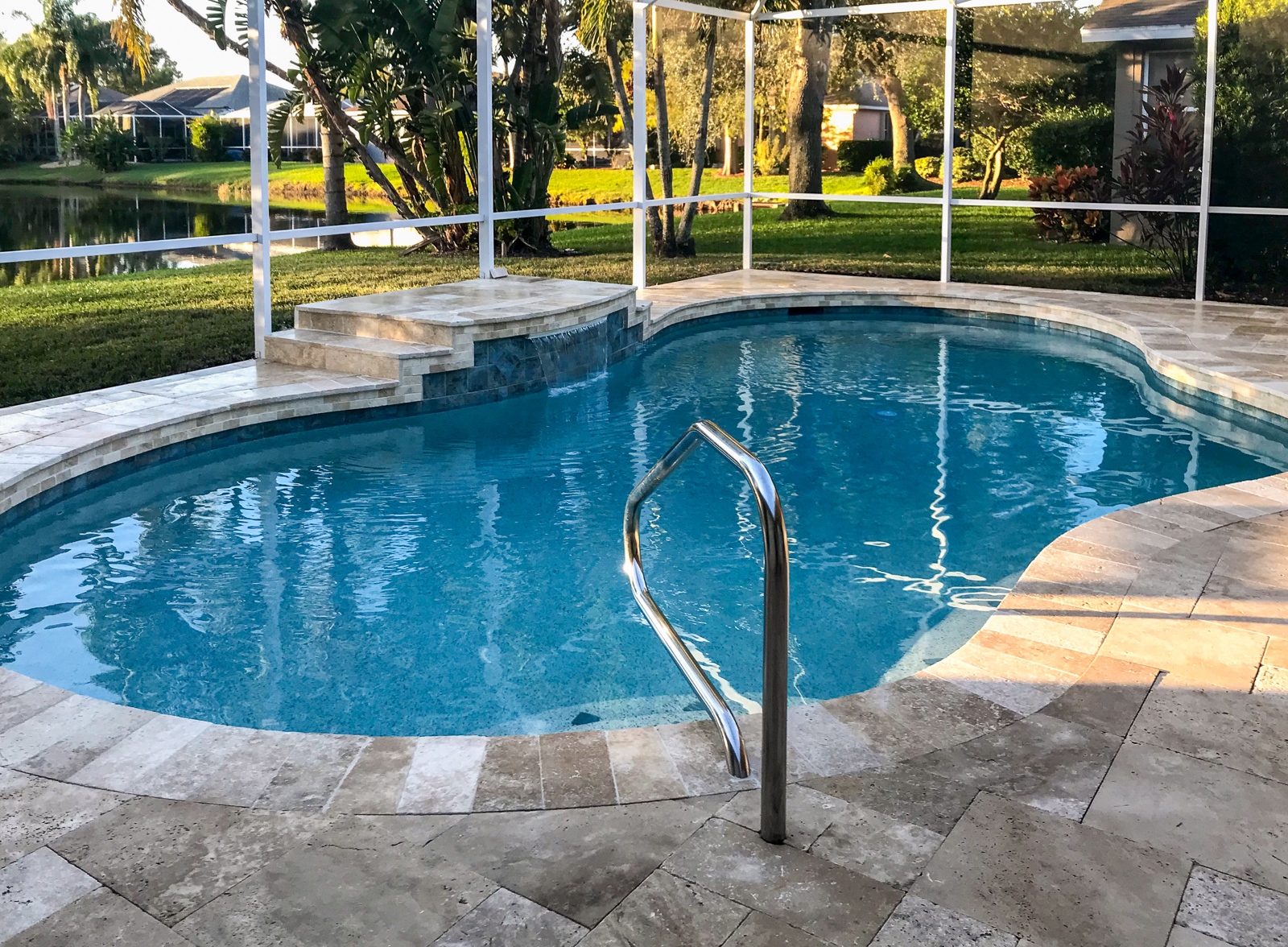 Sarasota freeform pool remodel lagoon style pools